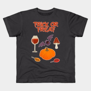 Trick or treat autumn Halloween design Kids T-Shirt